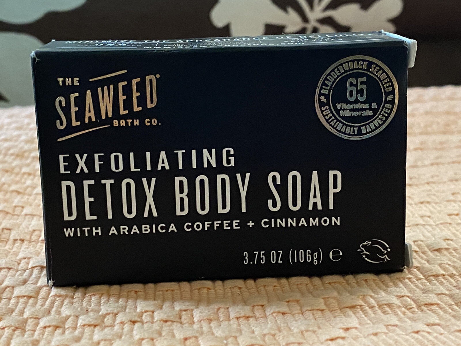 Exfoliating Detox Body bar Soap, The Seaweed Bath Co.,Coffee & Cinnamon 3.75oz