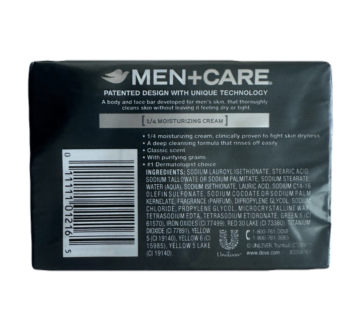 Dove Men + Care Body and Face Bar Soap Deep Clean Purifying Grains 2 Bar 4 Ounce