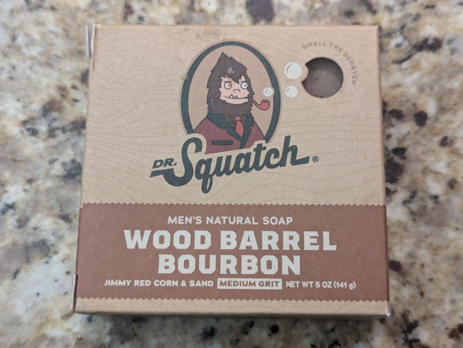 Dr Squatch Men’s Natural Soap Wood Barrel Bourbon 5 oz bar