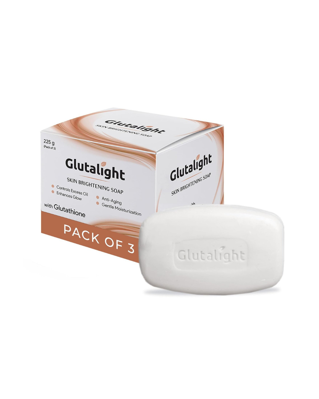 Soap | Glutathione Helps Even Skin Tone | Reduces Spots & Pigmentation pack of 3