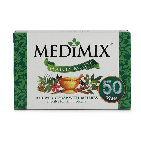 Real Medimix Ayurvedic Classic 18 Herbs Soap for Skin Problem – 125g – Free Ship