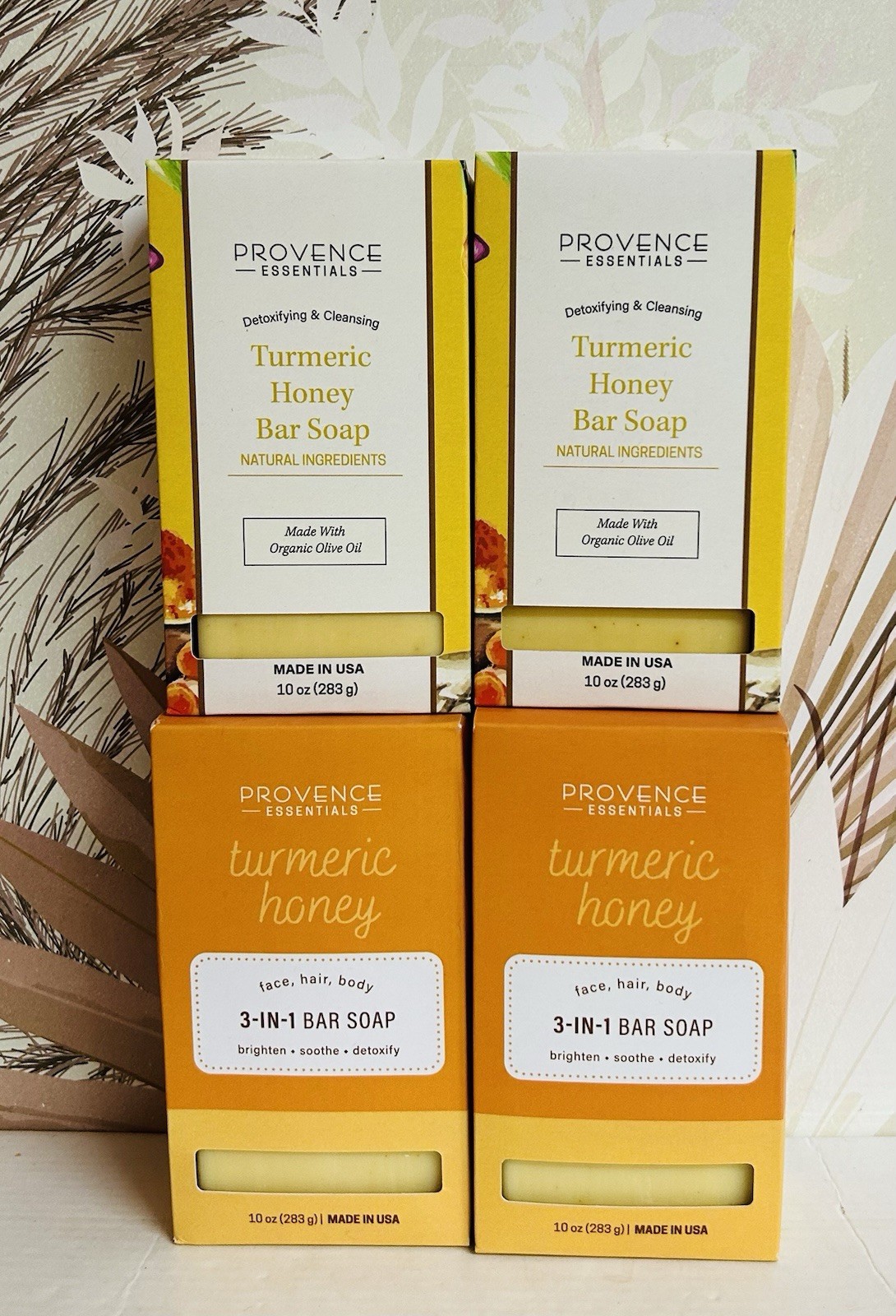 4-Pack Provence Essentials ~ Turmeric Honey Bar Soap 10 oz Each