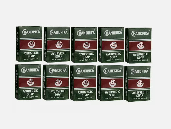 Chandrika Soaps 75 gram bars (pack of 10)