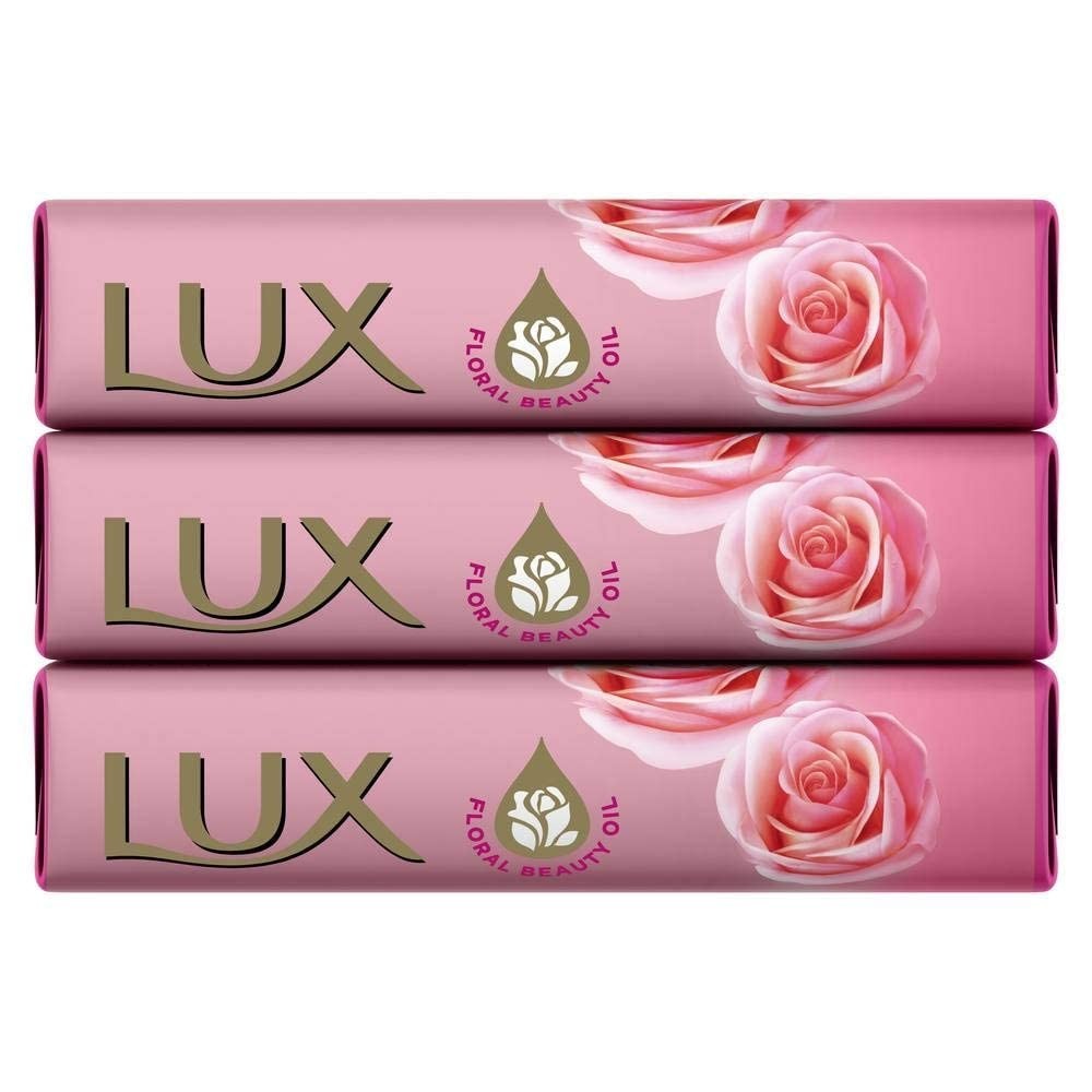 Lux Bathing Soap -Rose & Vitamin E Glowing Skin Beauty Soap Bar 150 g –
