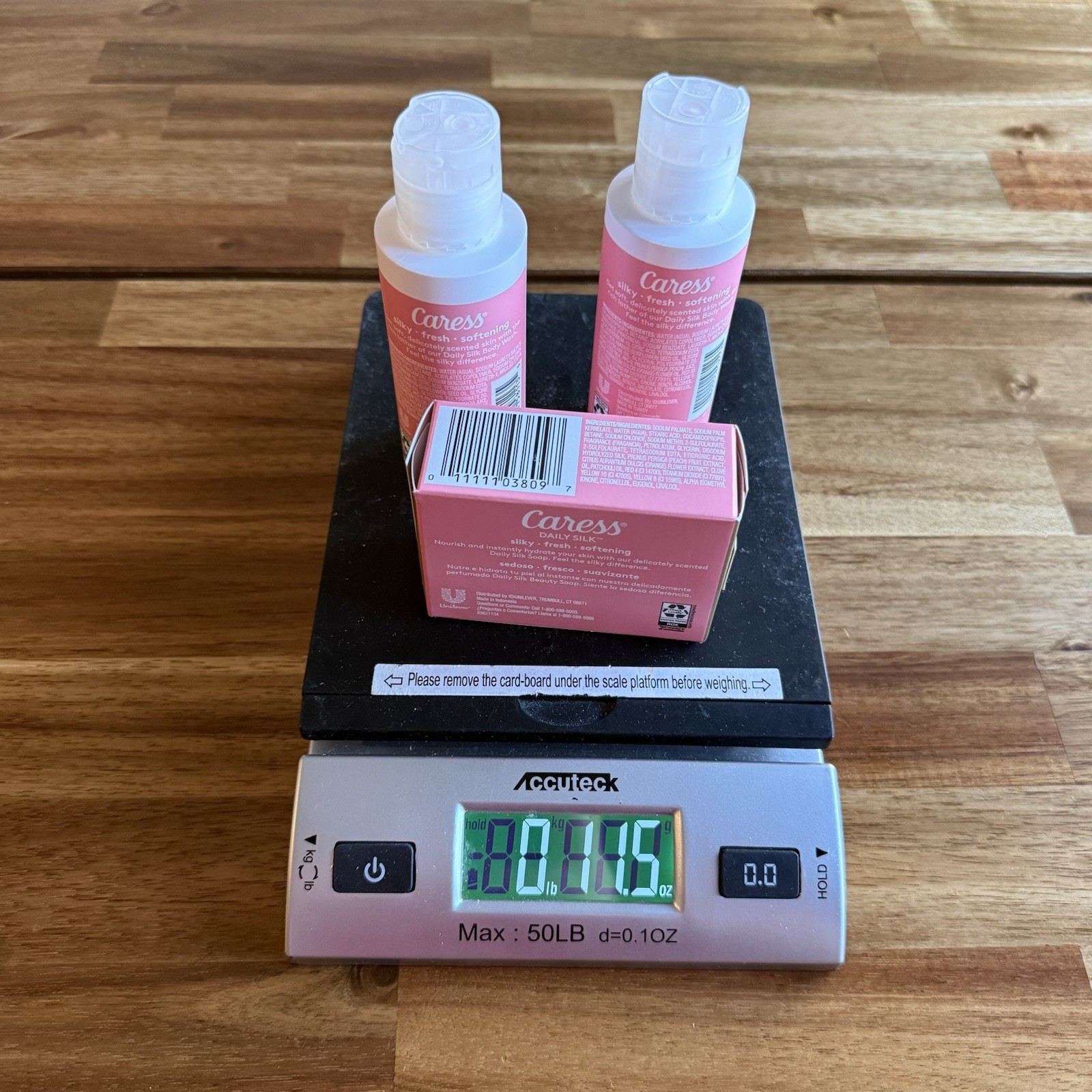 Caress Daily Silk White Peach & Orange Blossom Body Bar And 2 Body Wash Bottles