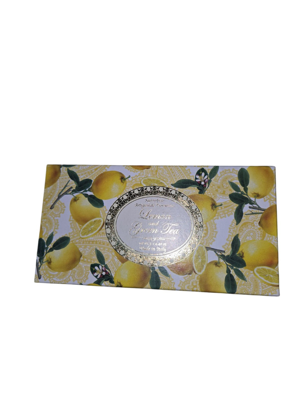 Saponificio Artigianale Fiorentino Green Tea and Lemon Scented Soap Set of 3