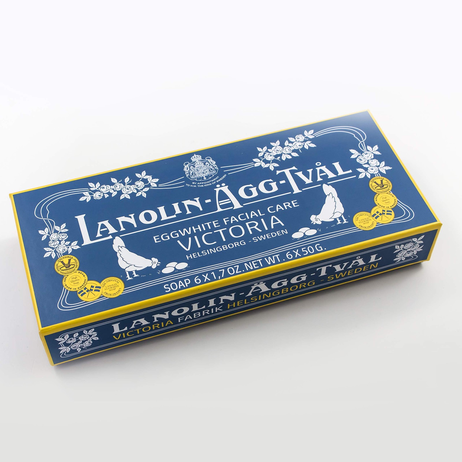 VICTORIA Lanolin Agg Tval Egg White Face Soap Bar for Women, Facial Care Clea…