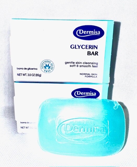 Dermisa Glycerin Soap gentle skin cleansing soft & smooth feel3.0 each (2 Pack )