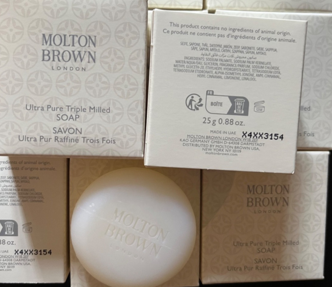 Lot of 6 Molton Brown Ultra Pure Triple Milled Soap Mini Size .88oz/25g Each New