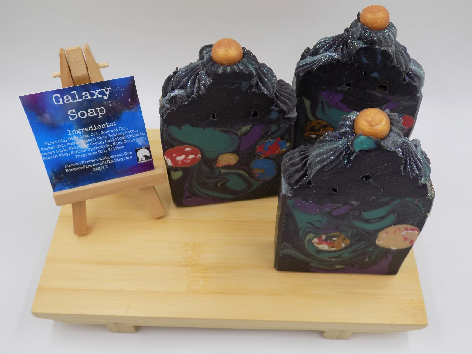 Galaxy Handmade Black Soap