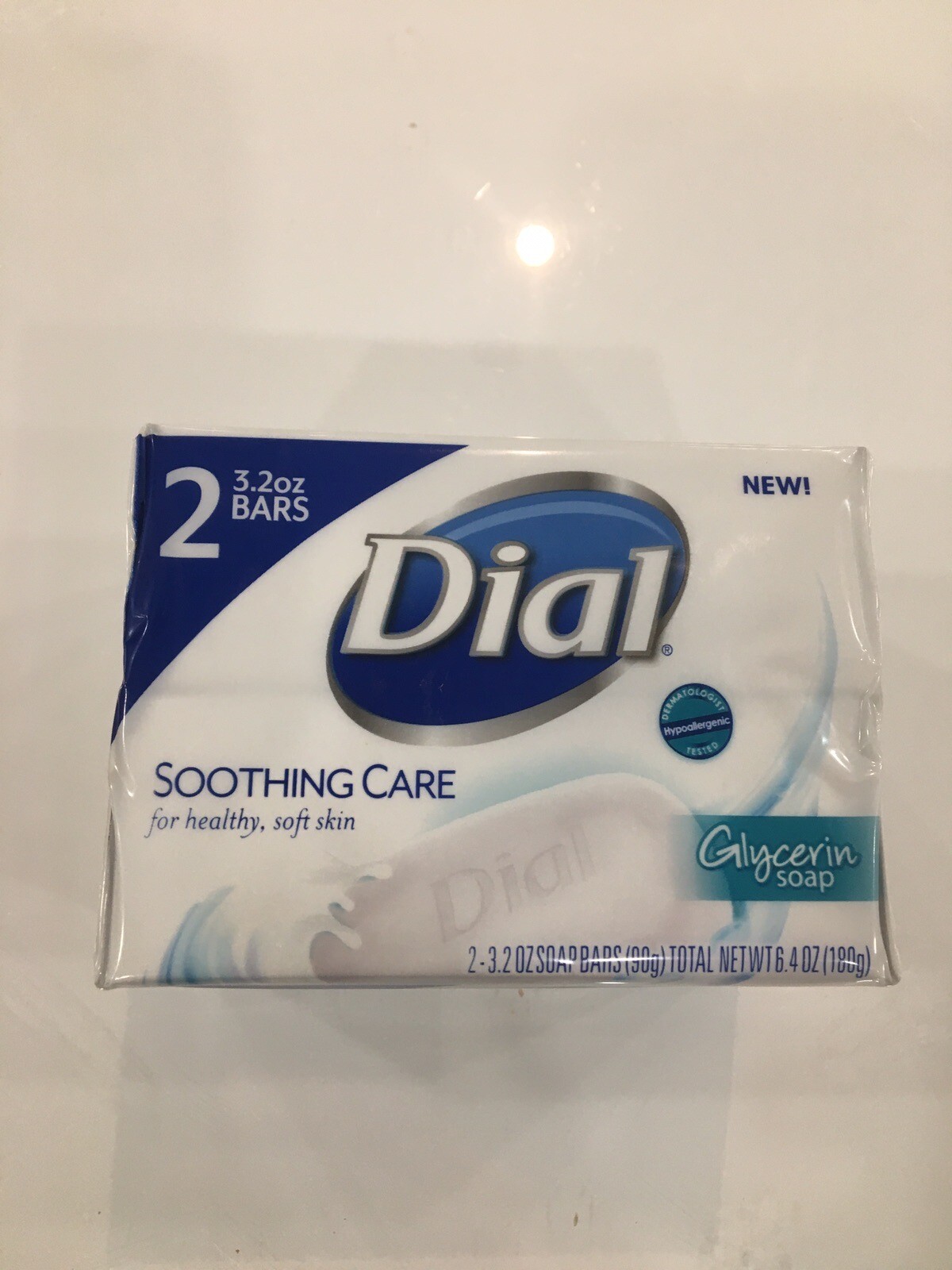 Dial Glycerin Soothing Care Collagen Infused Healthy Skin Soap 2 Pack 3.2oz Bars