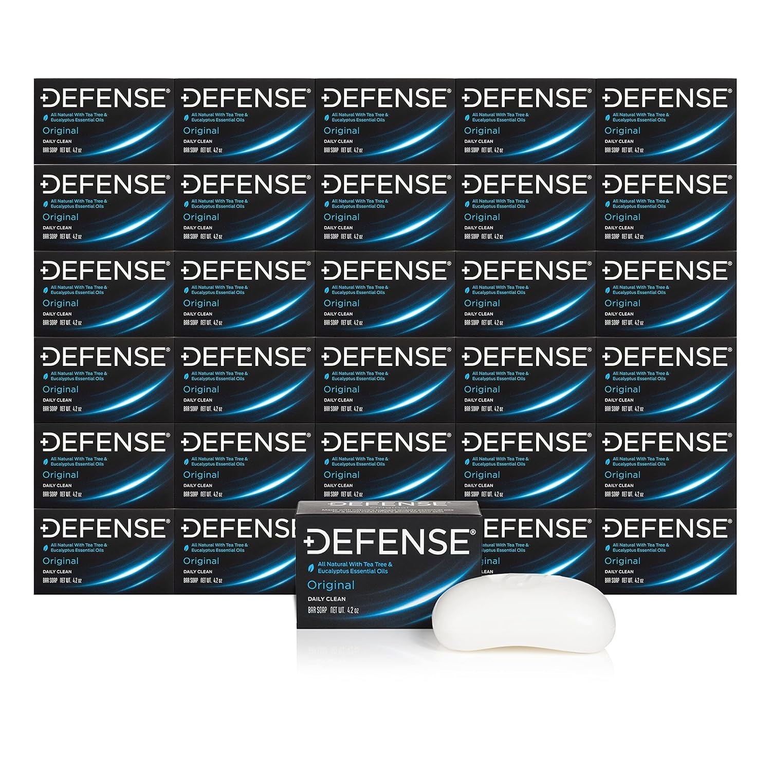 Men’s 30pk Tea Tree Bar Soap – Organic, Hypoallergenic Formula for Athletes