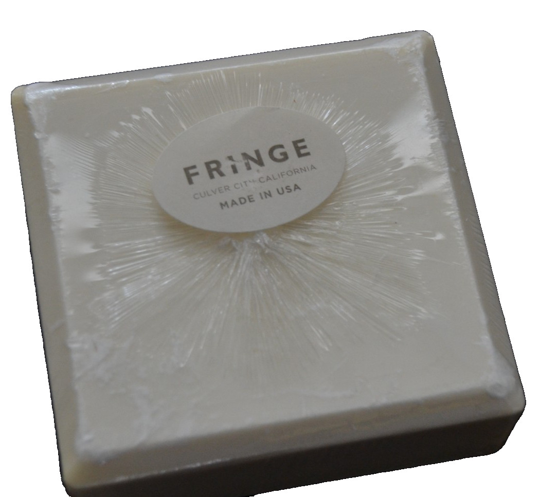 FRINGE Bar Soap Scented 5 oz White Square Made Culver City, California USA