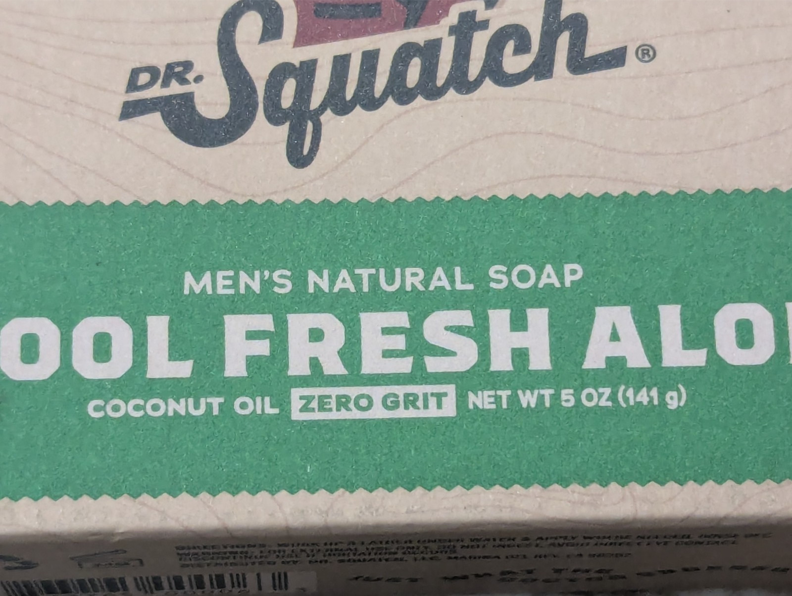 Dr Squatch Men’s Natural Soap Cool Fresh Aloe 5 oz bar