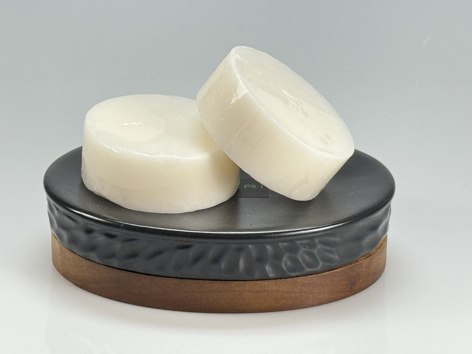 Handmade Soap Shea Butter Shaving Puck Vegan Fragrance Free No Scent 4Pack 3Oz