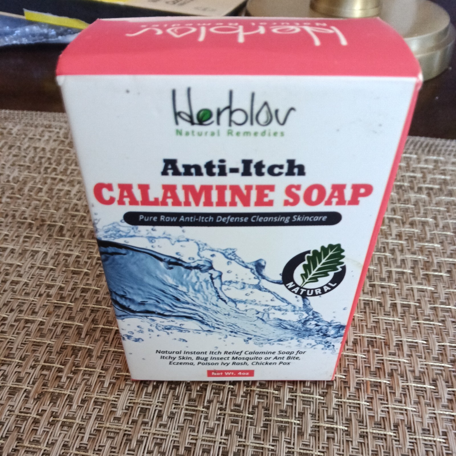 Natural Instant Itch Relief Soap Bar – Calming Calamine Soap for Itchy Skin, Bug