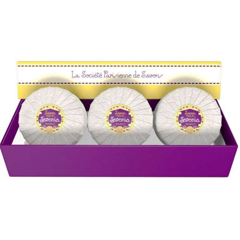 La Societe Parisienne de Savons | SAVONIA (Tuberose & Musk) Boxed Soap | 3×3.4oz