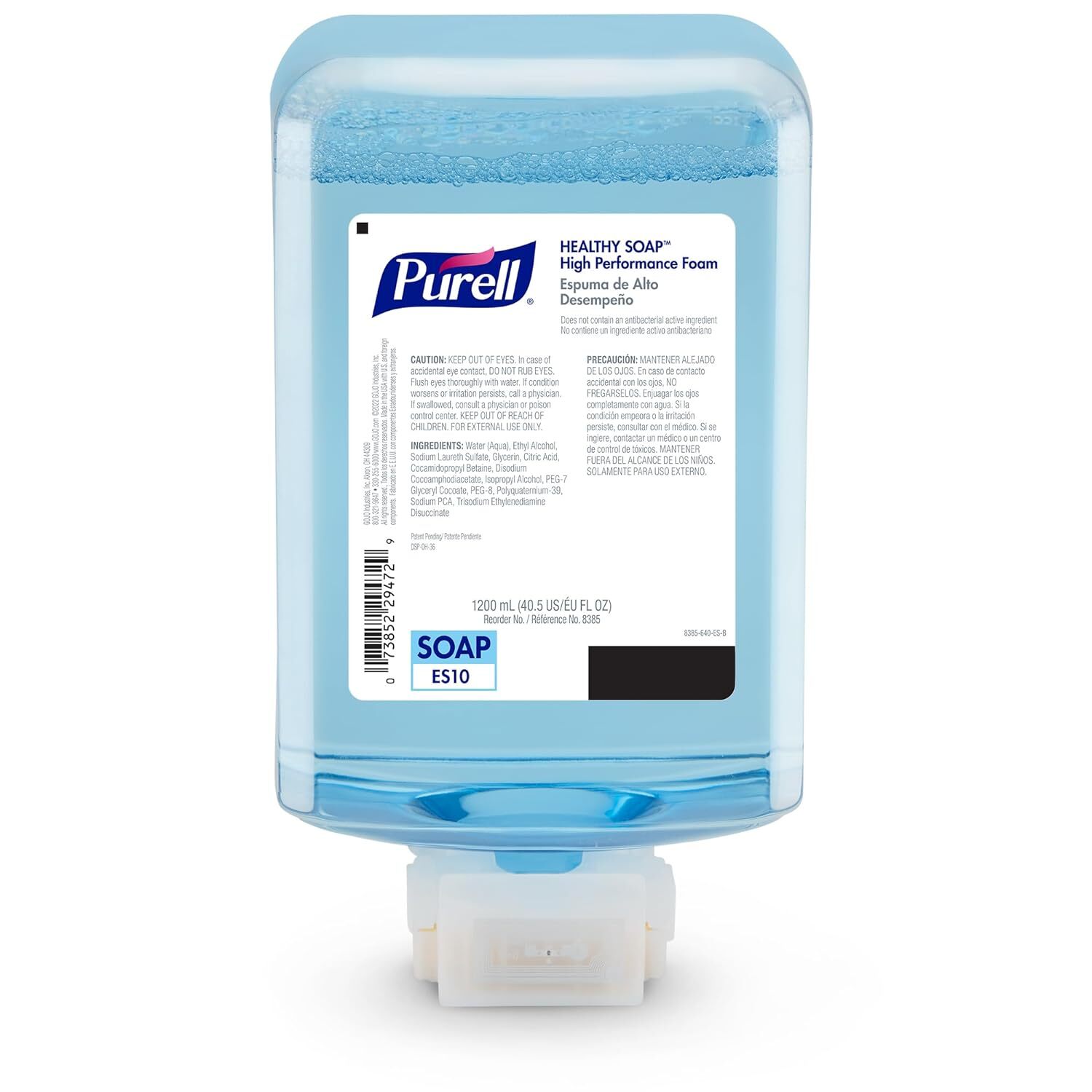 PURELL ES10 (8385-02) Healthy SOAP, Fragrance Free Foam, 1200 ML (Pack of 2)