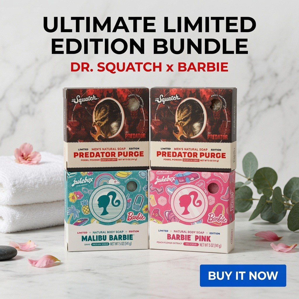 Dr. Squatch Limited Edition – Predator Purge + Malibu Barbie + Barbie Pink