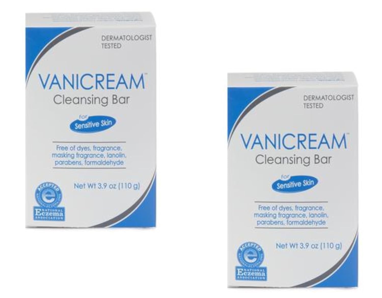 Gentle Cleansing Bar for Sensitive Skin, 3.9 oz (Pack of 2)