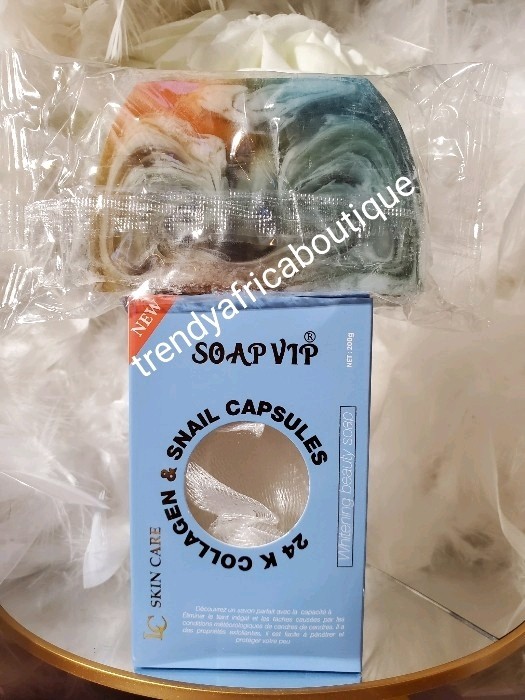 Soap VIP Egyptian Magic Supreme White 200gX 1.👌 Whitening Collagen & Snail Slim