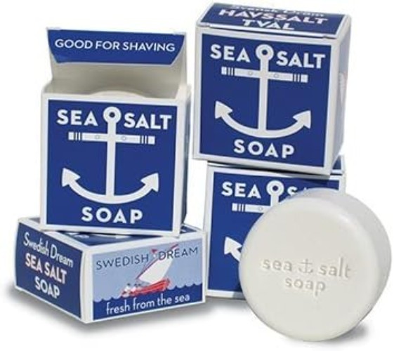 Swedish Dream Sea Salt Invigorating Bath Soap, 4.3 Ounce Pack of 12