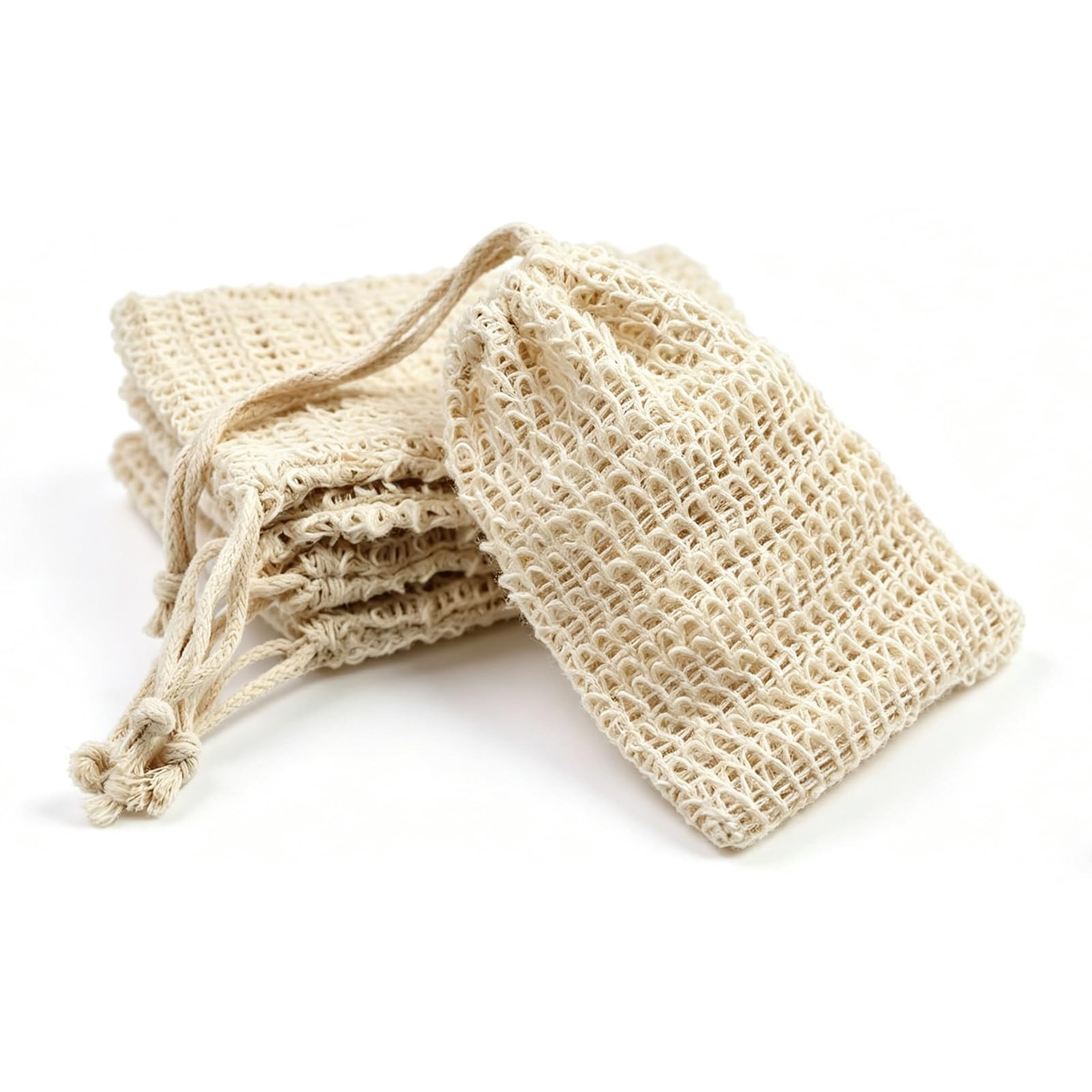 bolsa para guardar jabón en barra, bolsa de malla para guardar jabón de sisal