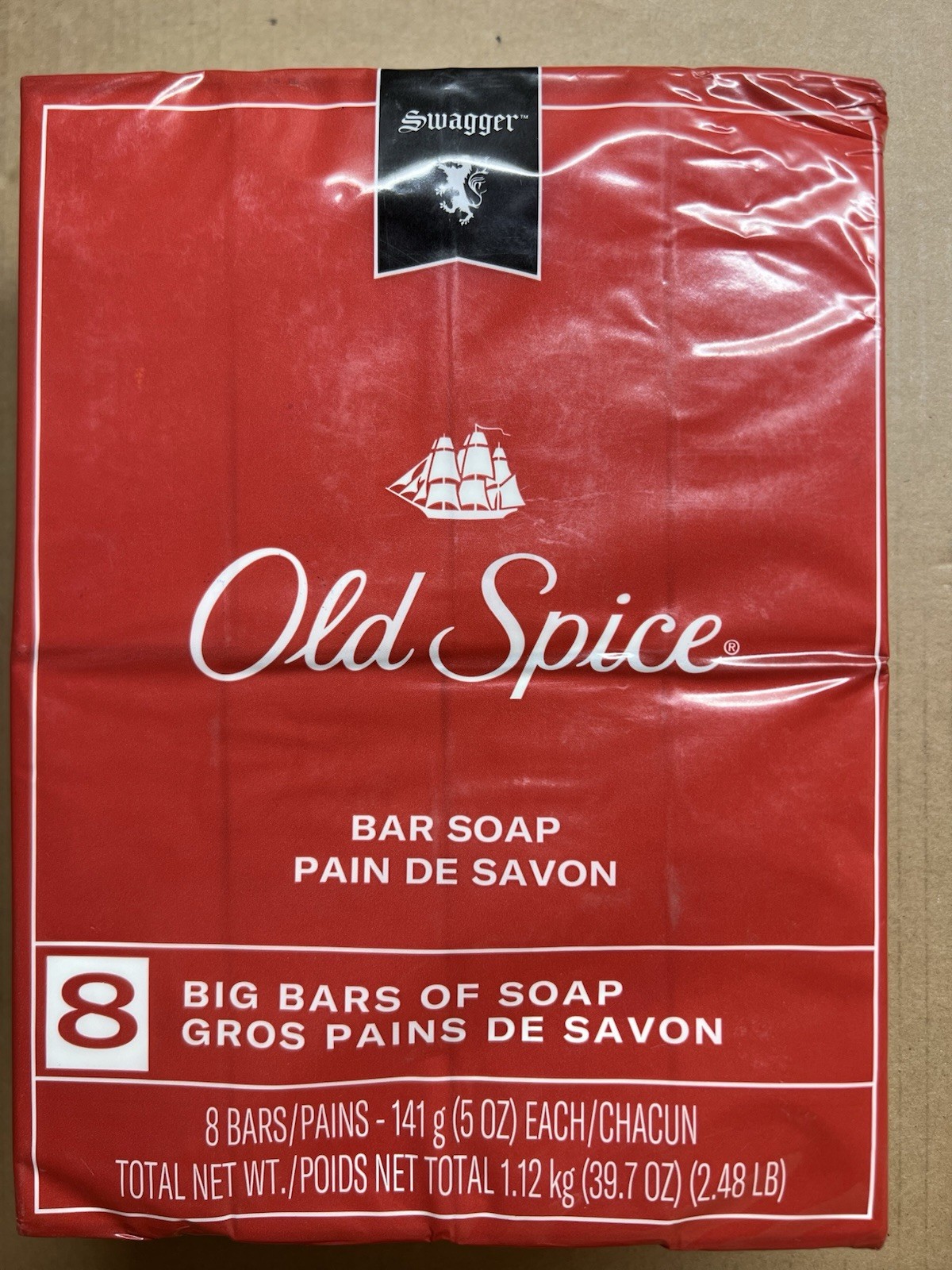 Old Spice Swagger Bar Soap 5oz each bar 8 count Big Bars of Soap