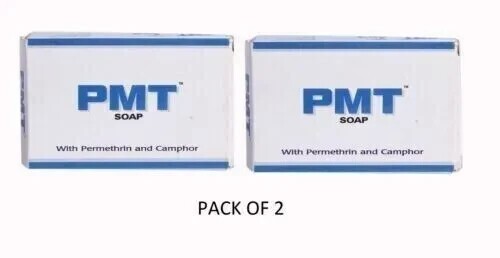 2 X PMT soap Permethrine Soap For All Skin Type 75g
