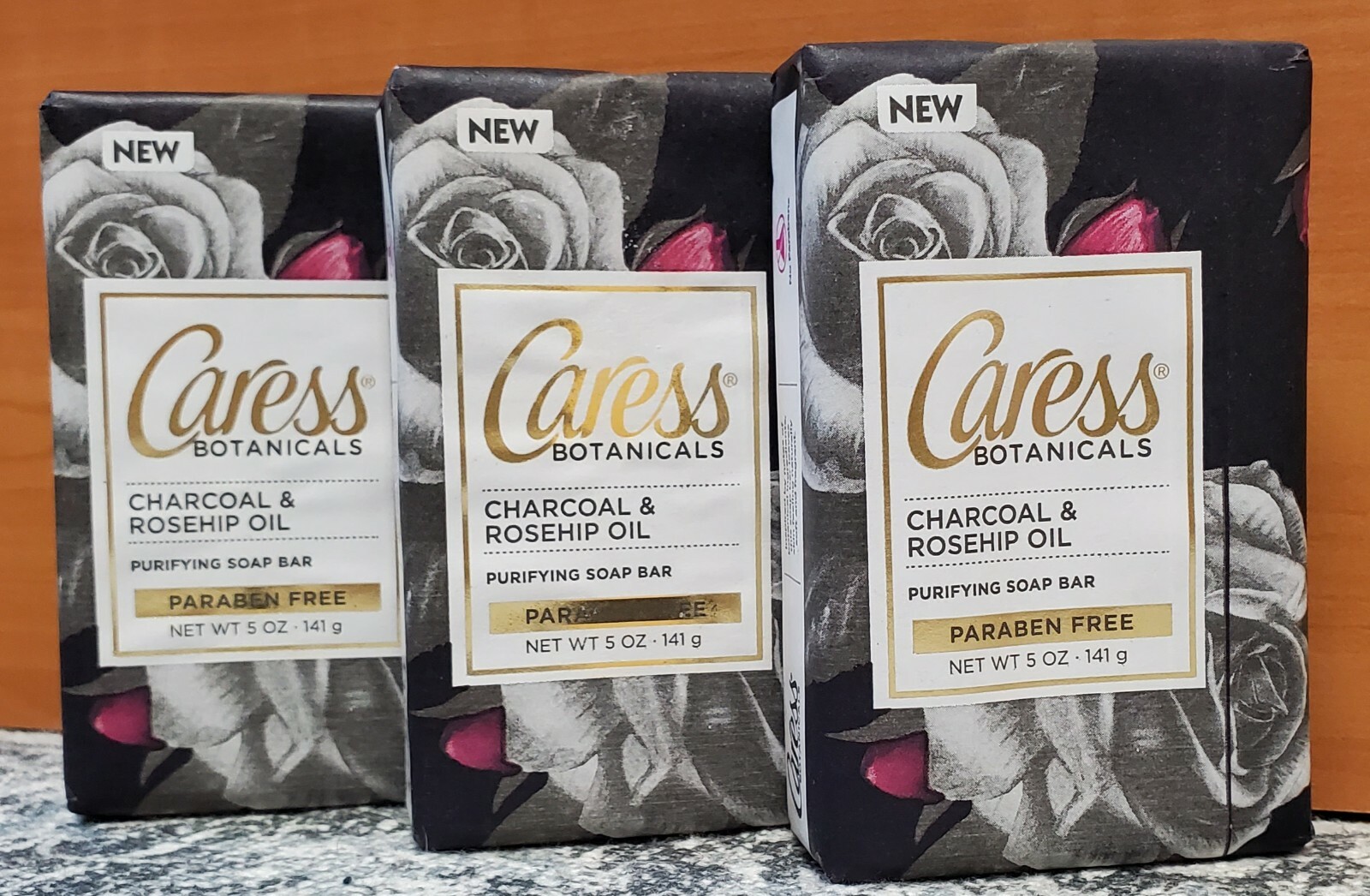 Caress Botanicals White Orchid & Coconut Milk OR Charcoal & Rosehip Oil Bar Soap
