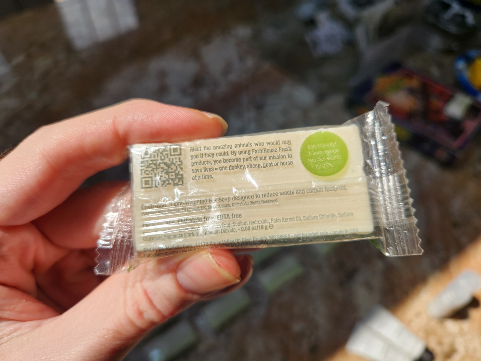 25x Farmhouse Fresh Harvest Green Bar Soap Travel Size Individually Wrapped FHF