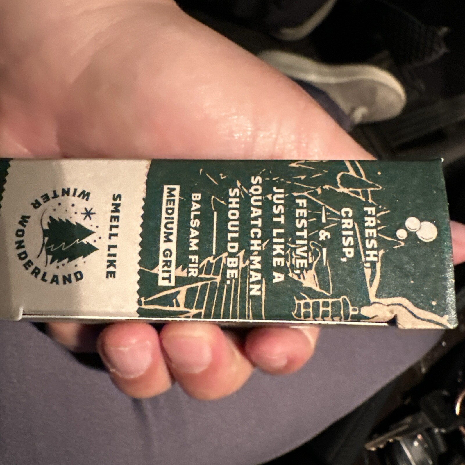 5 Dr. Squatch Limited Edition Snowy Pine Tar Balsam Fir Medium Grit Bar Soap