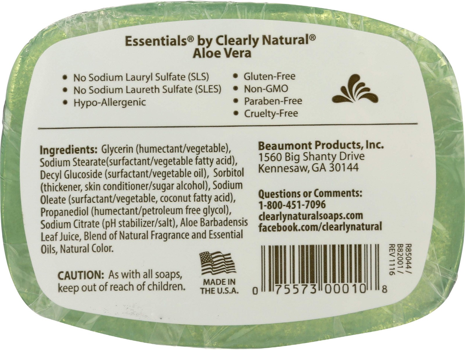 Clearly Natural Essentials Aloe Vera Pure and 4 Ounce (Pack of 1),
