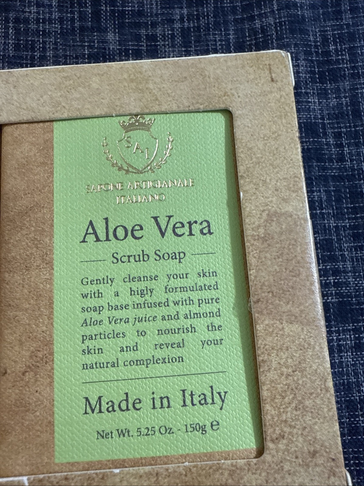 3 PACK Sapone Artigianale Italiano Avocado/ Honey/ Aloe Vera Scrub Soap 15.8 Oz