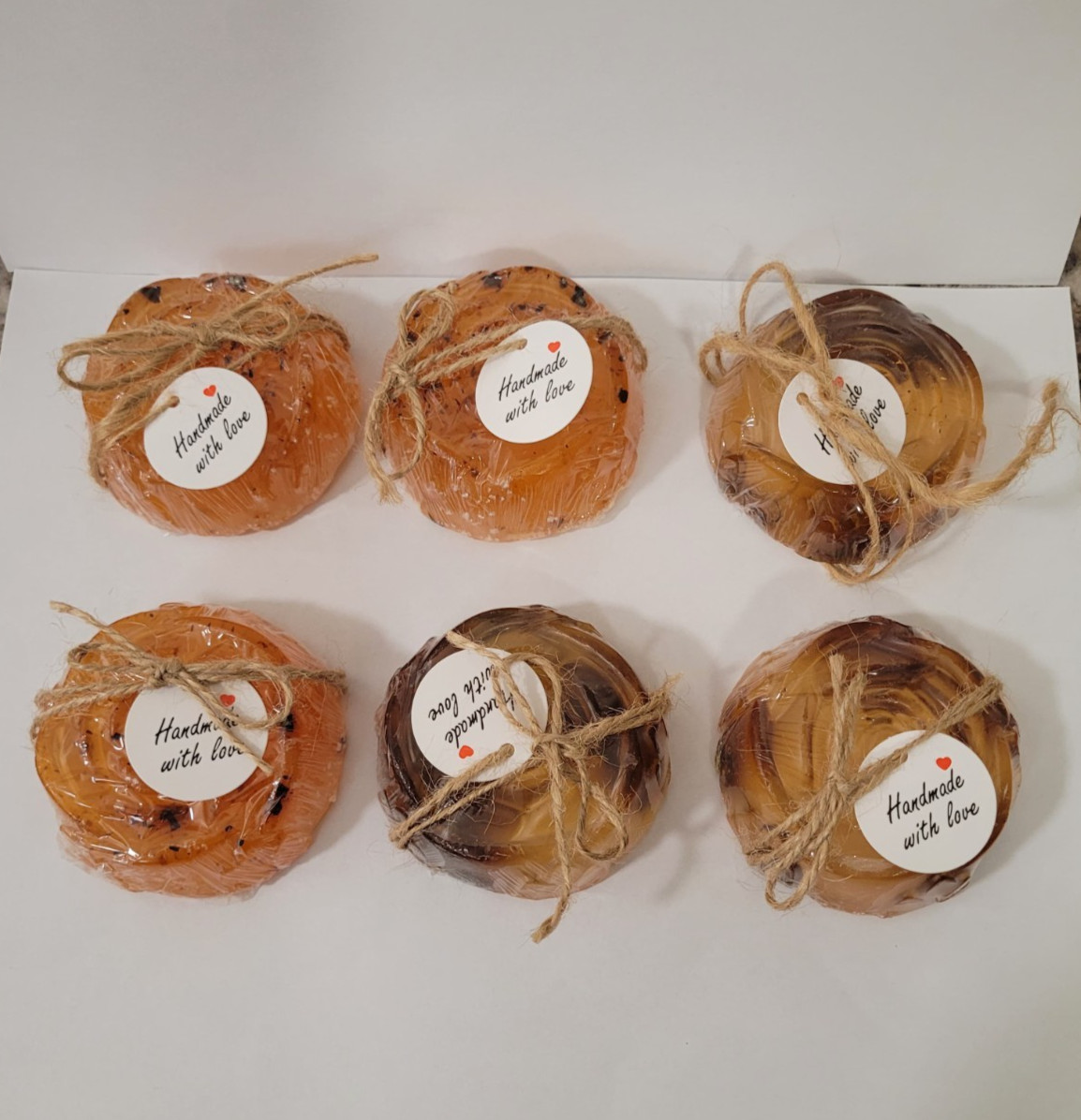 Handmade Natural Soaps – Chamomile & Honey + Castile Rose with Vitamin E (6 Bars