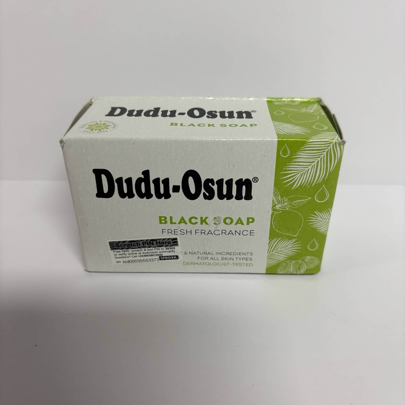 Dudu-Osun African Black Soap Fresh Fragrance 150g Natural Bar Sealed New