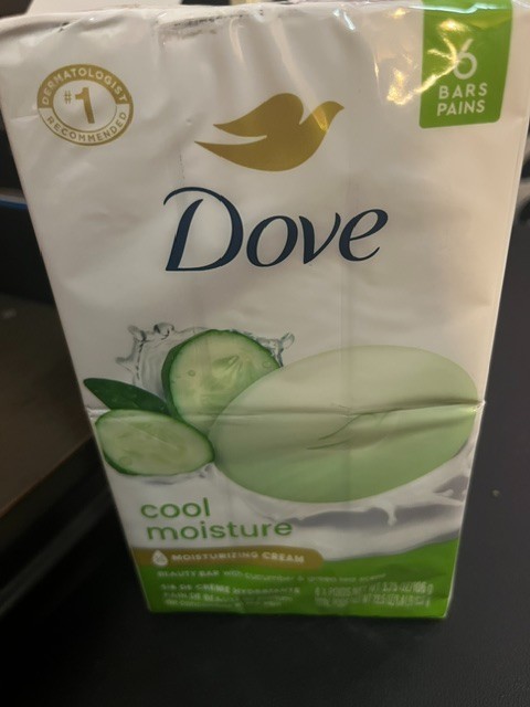 6 Pack Dove Cool Bar Moisturizing Creme Bar Soap -3.75 oz Cucumber and Green Tea