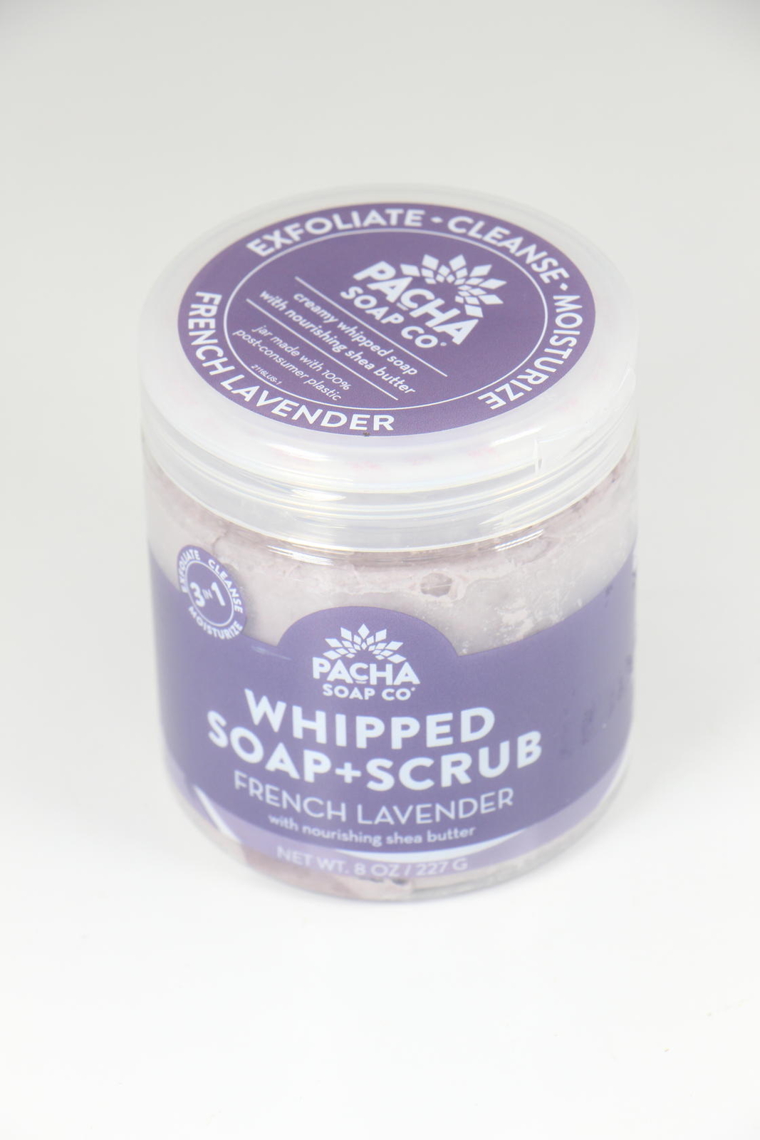2 PACK PACHA SOAP French Lavender Whipped Soap Scrub, 8 oz U25B