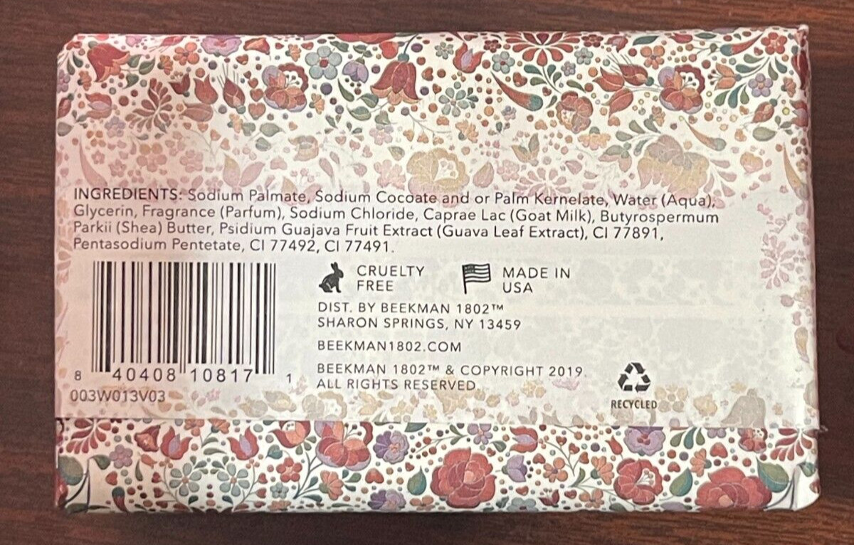 Beekman 1802 Honeyed Grapefruit Goat Milk Soap Bar 9 oz Brand New Sealed