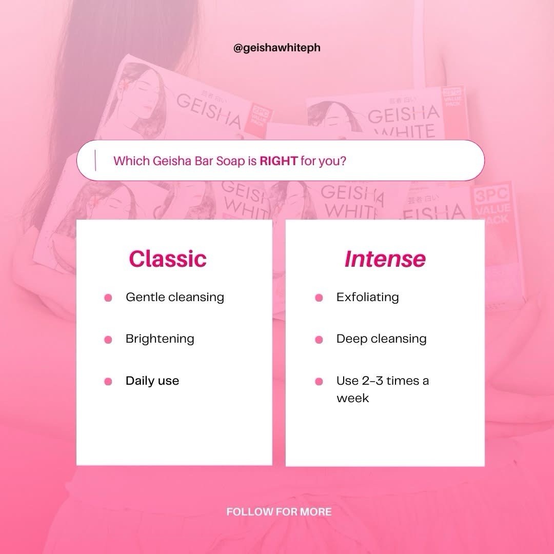 1 Box Geisha White INTENSE skin Brightening&Lightening Soap SCAR&BLEMISH💯👌✨️✅