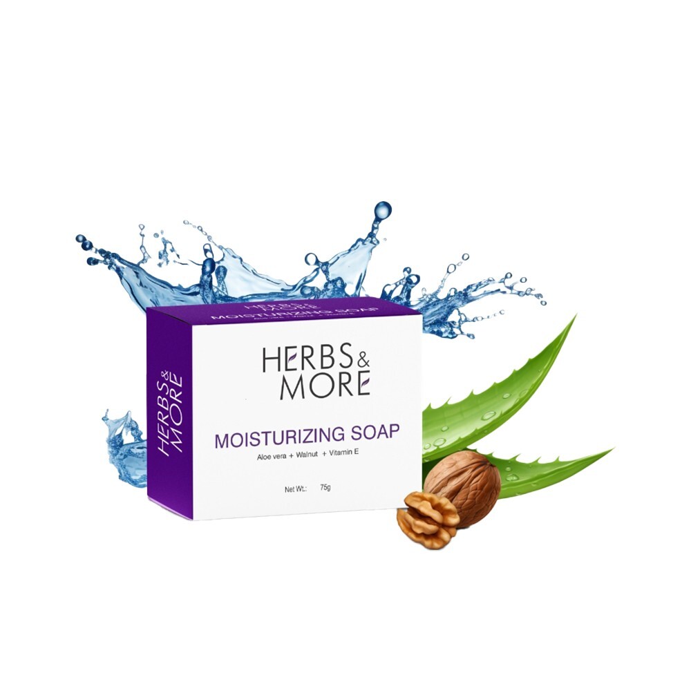 Herbs & More Moisturizing Soap-75g|Pack of 5|Gentle Hydrating Soap for All Skin