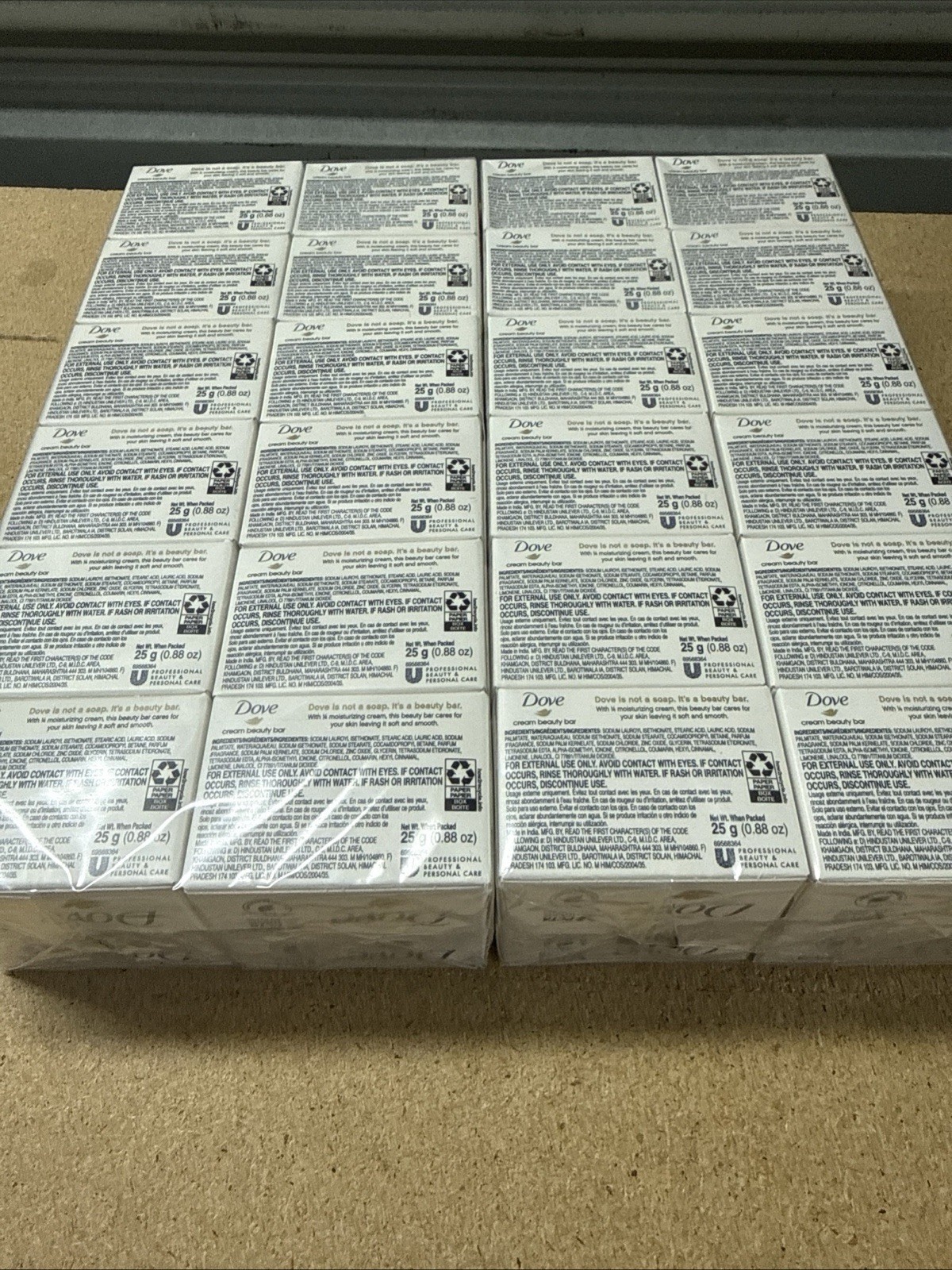 (48) Dove Cream Beauty Bar Travel Size 0.88 oz each, 25g Travel, Hotel