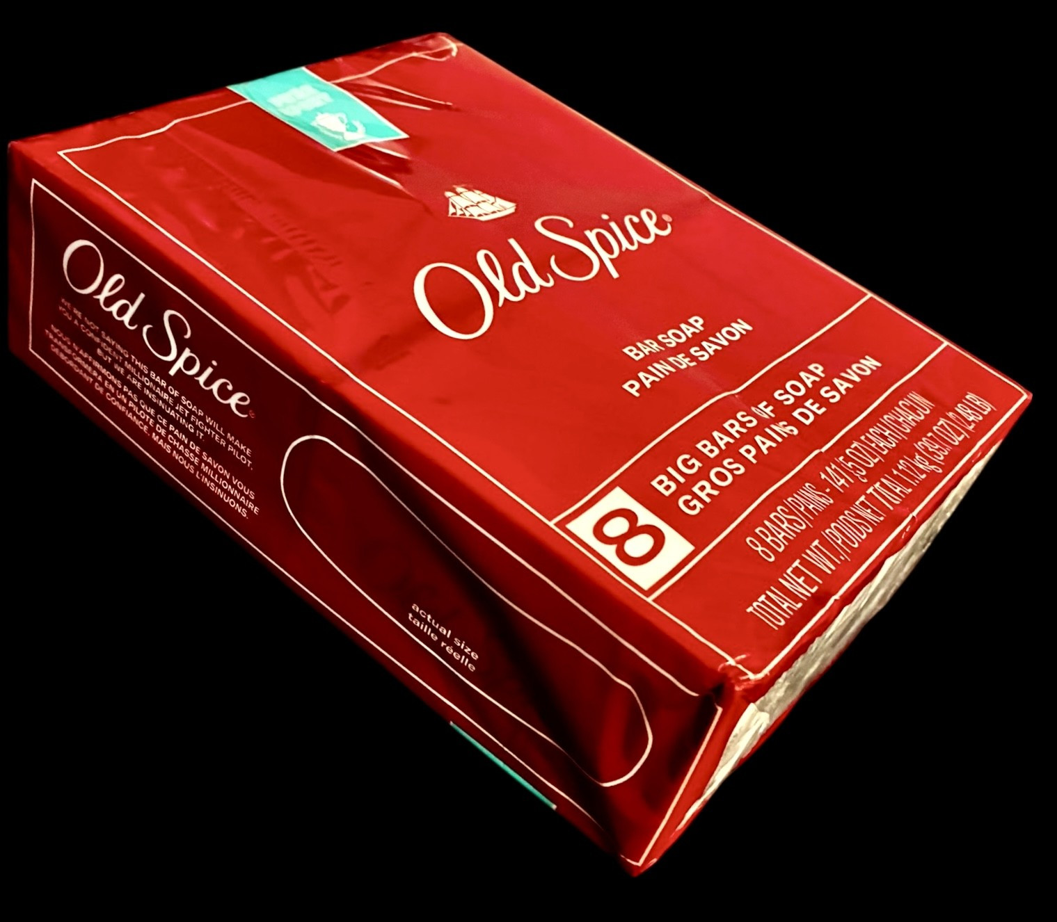 OLD SPICE bar soap PURE SPORT pack of 8 x 5 oz/141g bars DISCONTINUED New Sealed