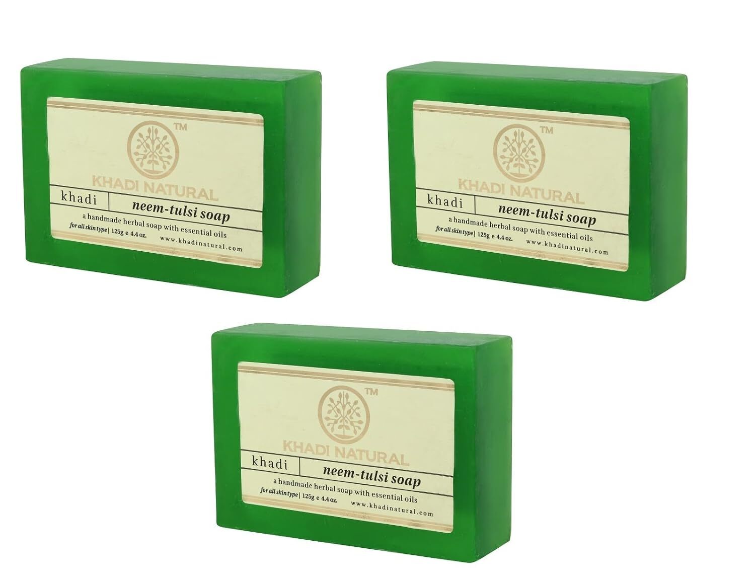 Khadi Natural neem tulsi Soap Natural Handmade Soap Herbal Bathing Soap 125gm