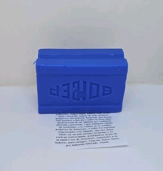 JABON AZUL 2 pcs / BLUE SOAP PARA PROTECCION Y ROMPER BRUJERIA GRATIS ORACION