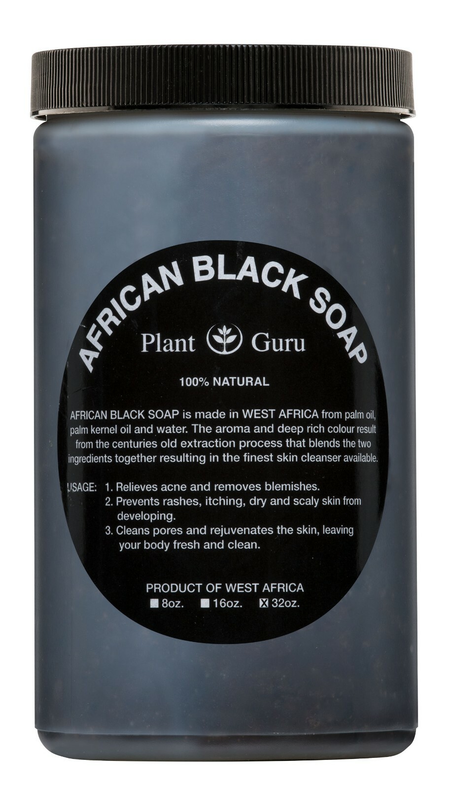 Aromatherapy African Black Soap Paste Raw Organic 100% Pure With Essential Oils
