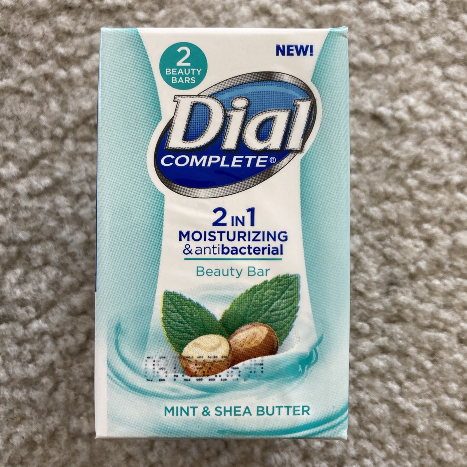 Dial Complete 2 in 1 Moisturizing & Antibacterial – 2 Count Mint & Shea Butter