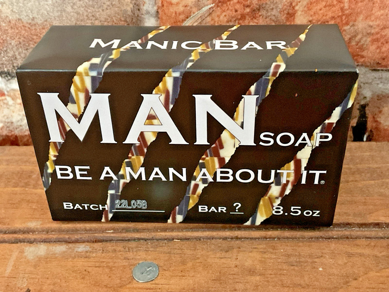 Small Batch “Manic Bar” Handcrafted “Be a Man About it” Soap…Ships Free!