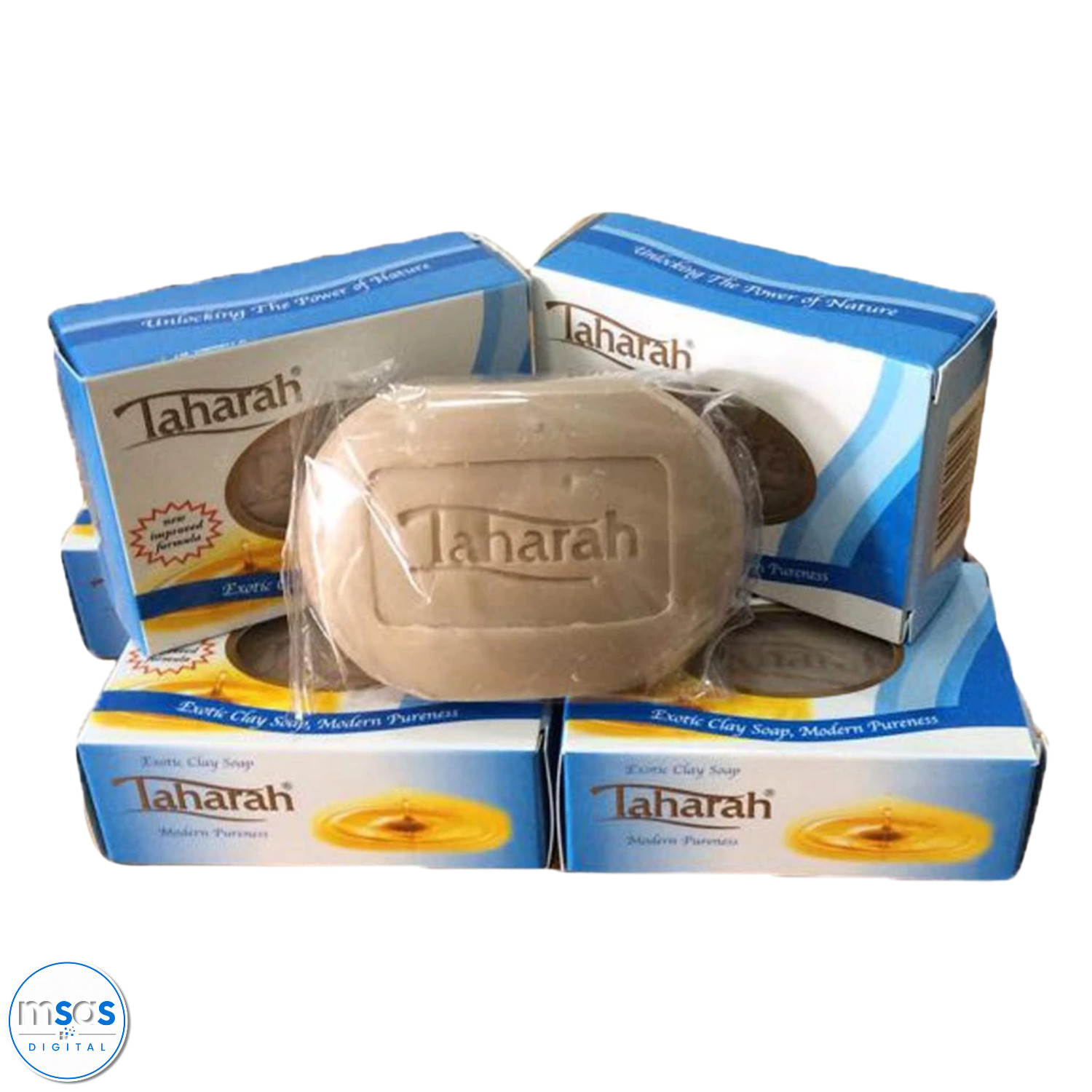 Taharah Clay Soap Muslim Cleansing Bar Natural Hygiene Purification 4 pcs