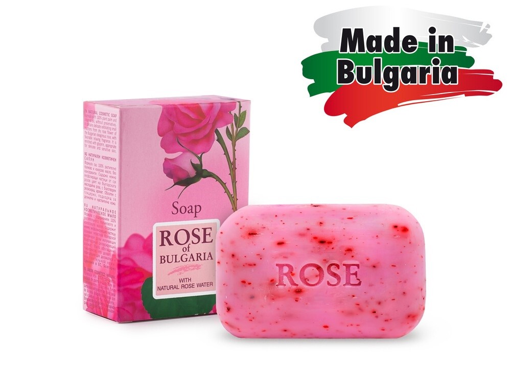 SOAP “ROSE OF BULGARIA” WITH NATURAL ROSE WATER GLYCERIN BIO FRESH PARABEN FREE